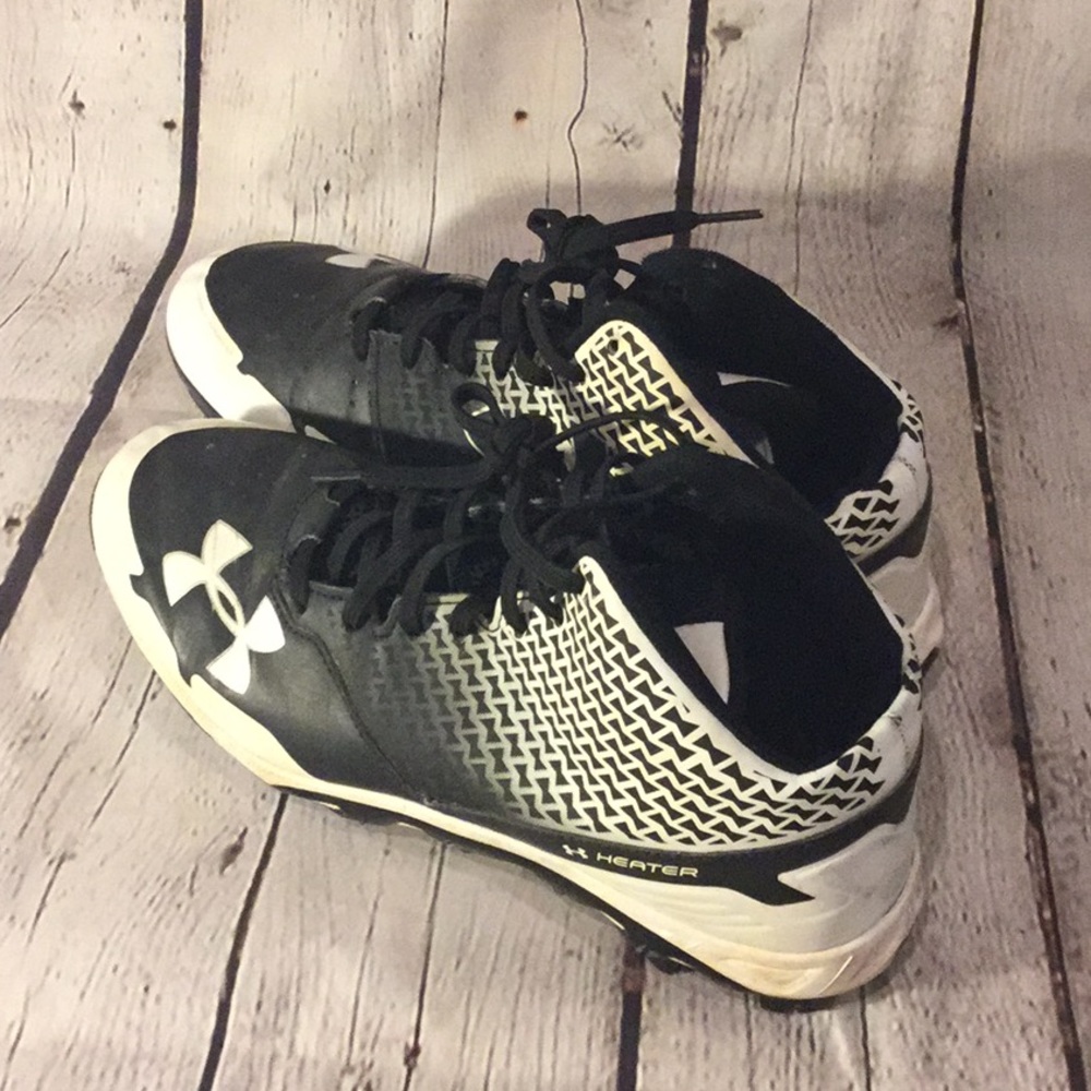 Under Armor baseball cleats.
